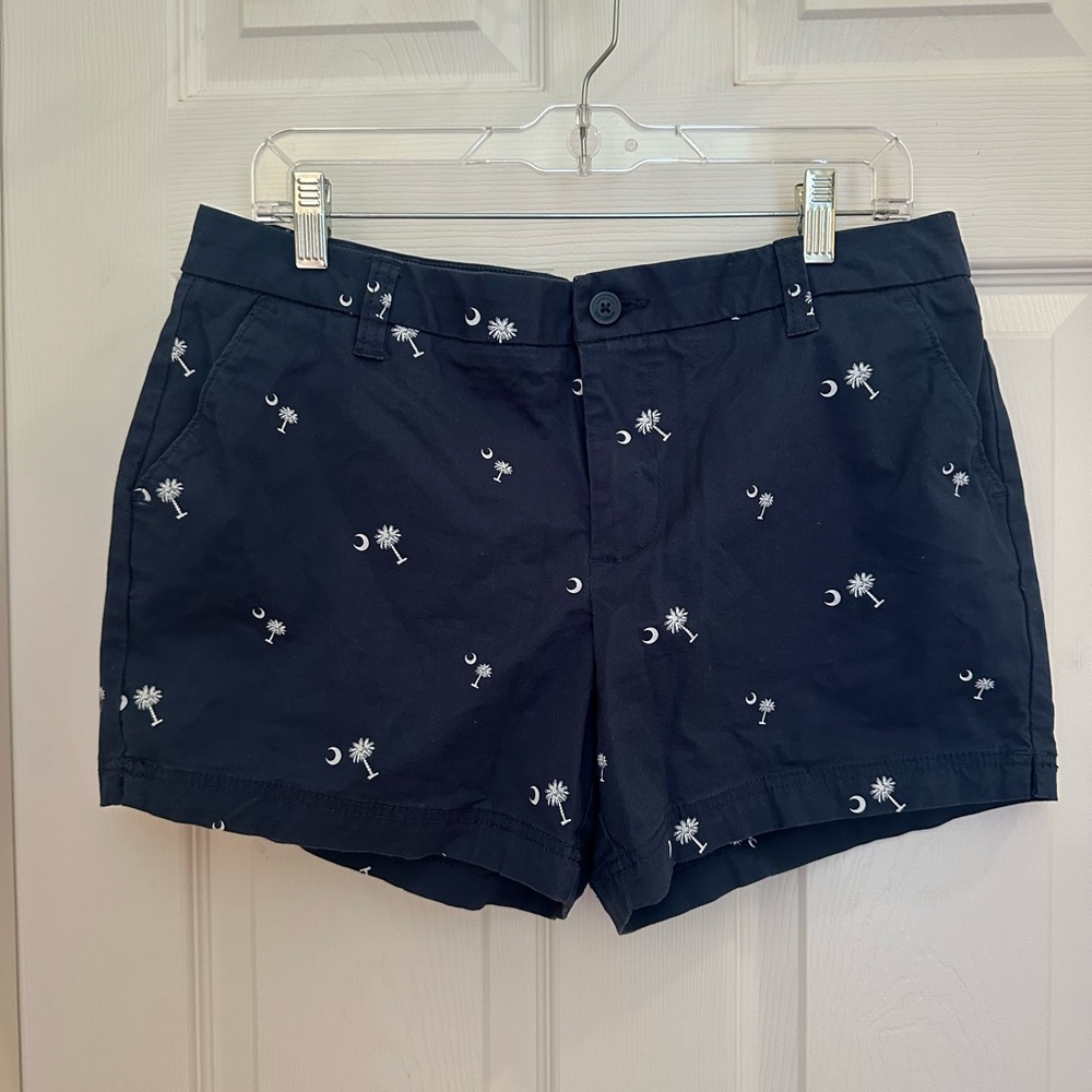 Magellan Outdoors Women’s Shorts Embroidered South Carolina Collection Navy Blue